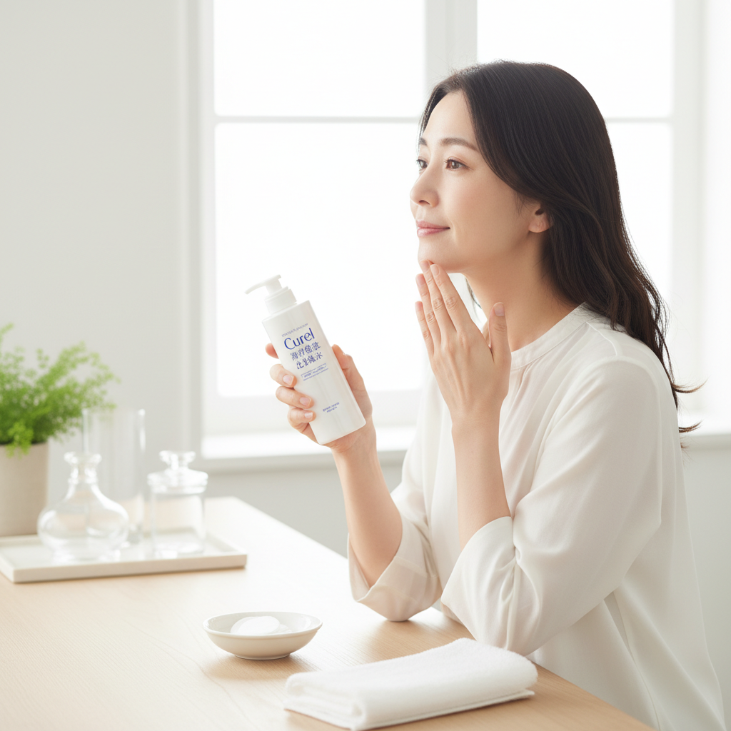 キュレル 潤浸保湿 化粧水を使うなら?毎日のケアに取り入れるイメージ
